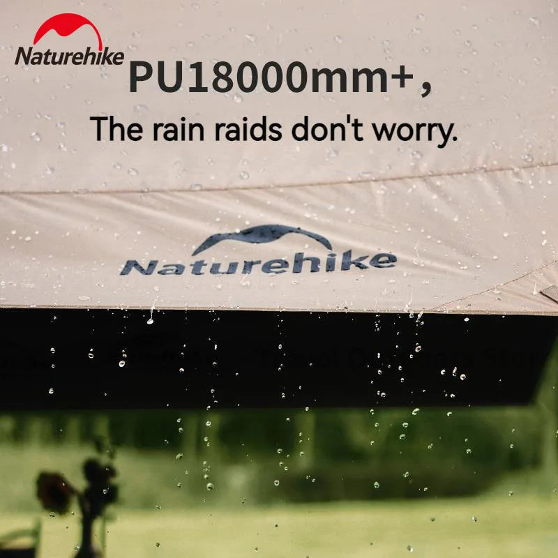 Naturehike Camping Sun Shelter Vinyl UPF2000+ UV Waterproof Tarp Outdoor Picnic 17㎡ Large Space Sunshade Canopy Awning velarium