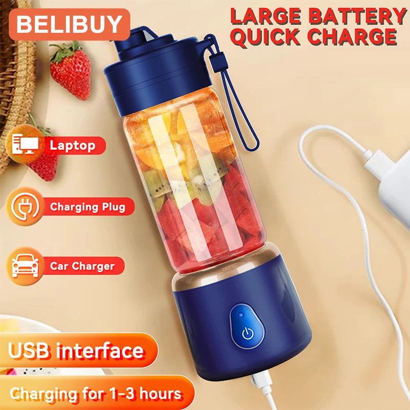 Portable USB Electric Juicer Blender For Travel Citrus Fruits