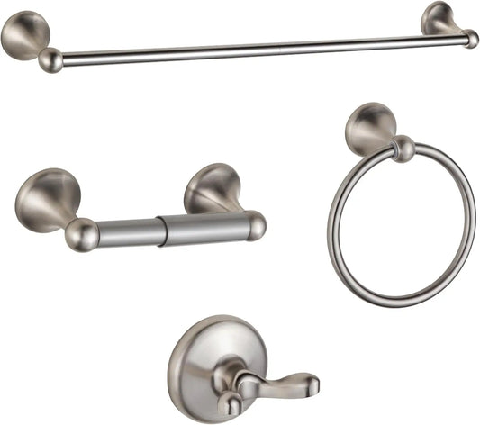 Adjustable Expandable Towel Bar Set Wall Mounted Bathroom Hardware
