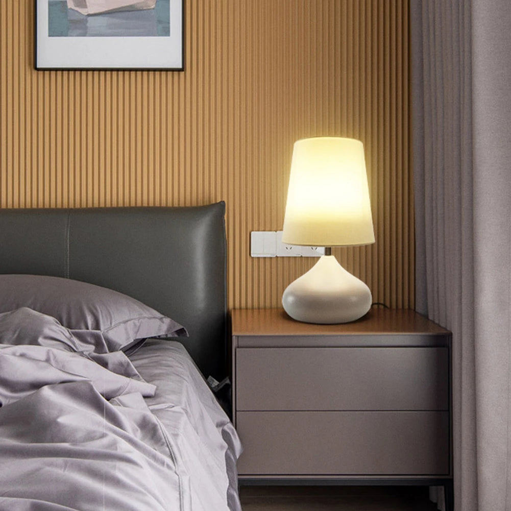 Alloet Nordic Style USB LED Table Lamp Bedside Desk Light