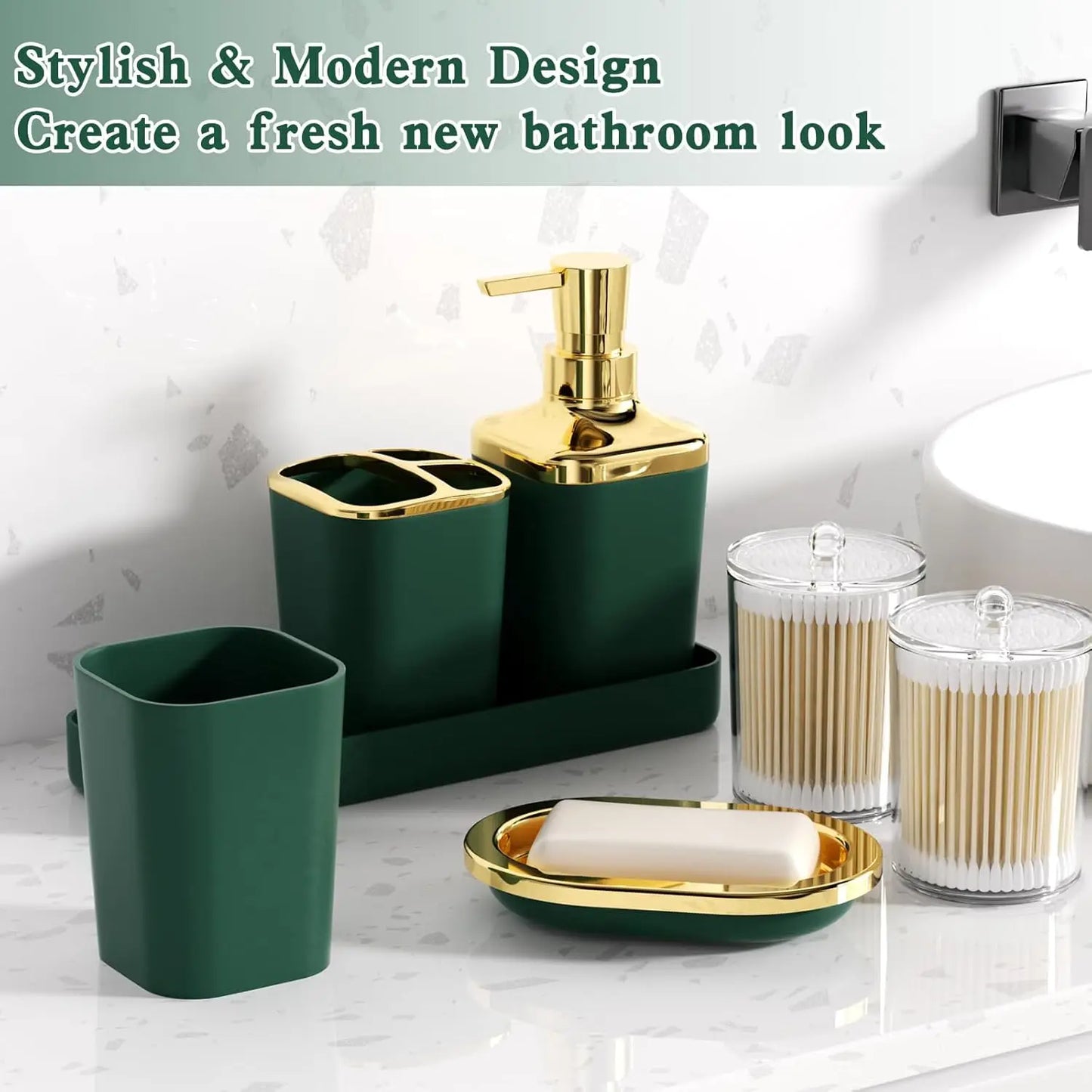 Complete Bathroom Set With Shower Curtain For Housewarming Gift
