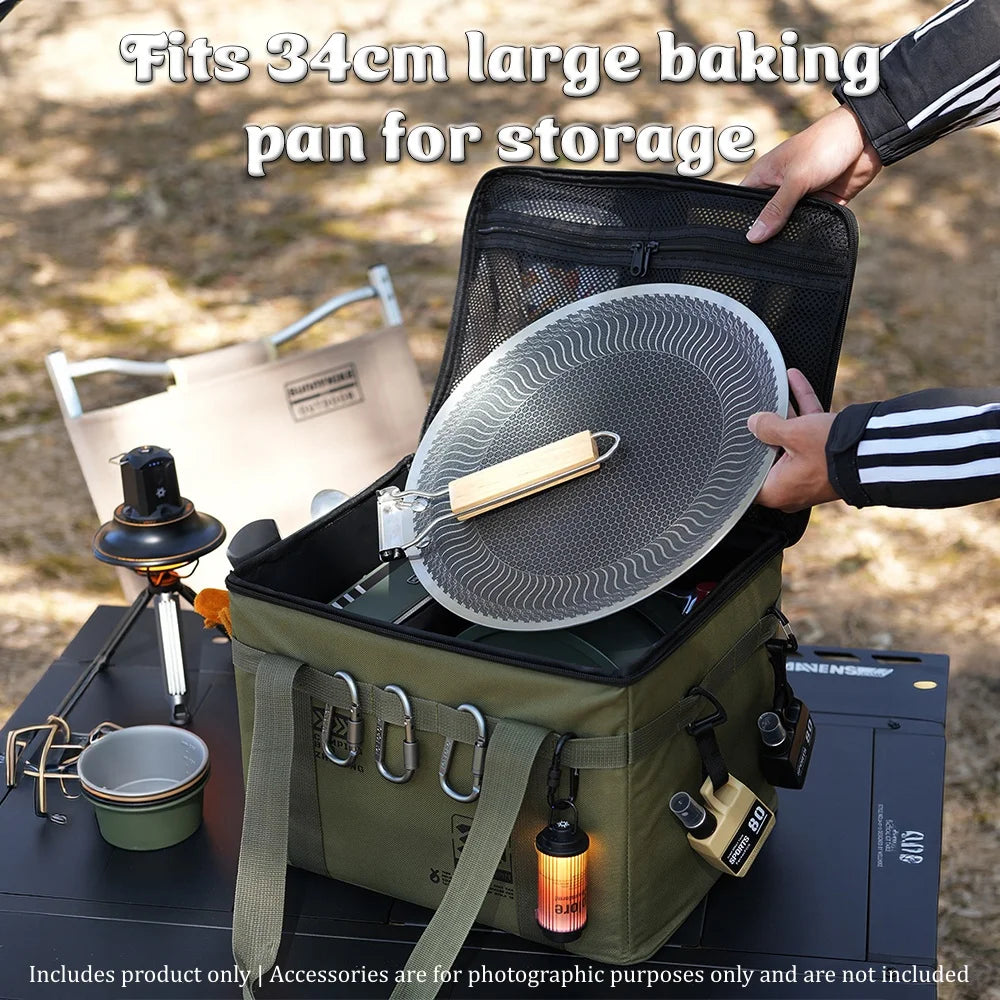 YCB1 42L Tactical Camping Storage Bag Large Capacity Foldable Reusable Ideal for Picnic Utensils and Outdoor Gear