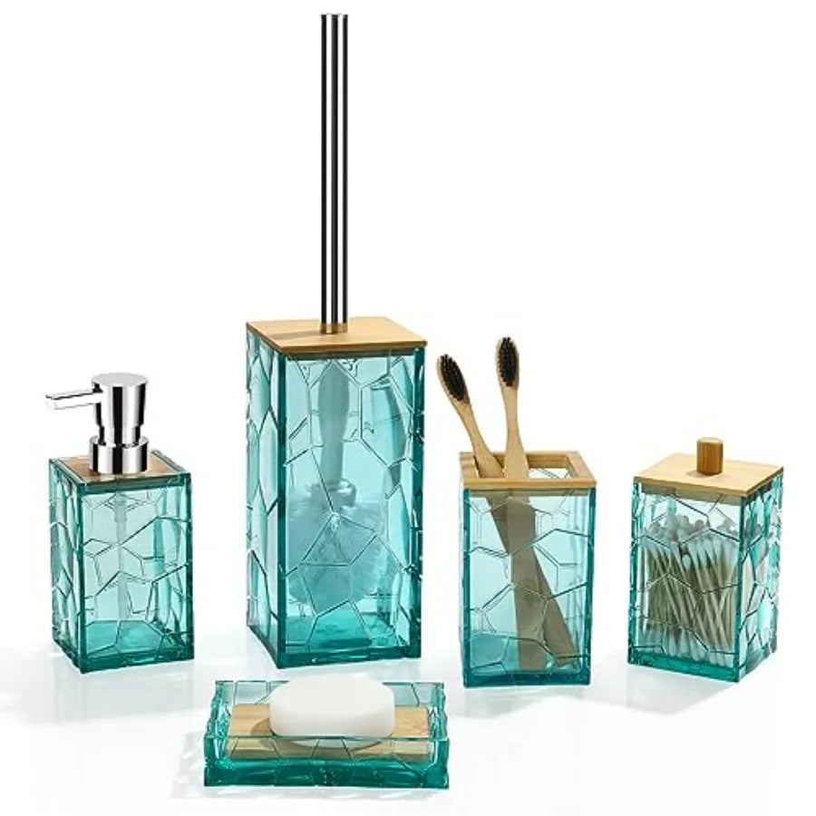 Beach Bathroom Accessories Set Toothbrush Holder Soap Dispenser