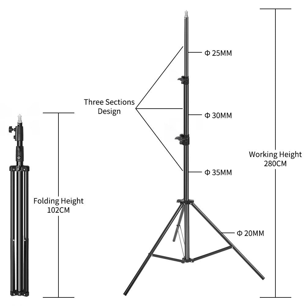 SH Foldable Lighting Tripod Stand For Studio Softbox