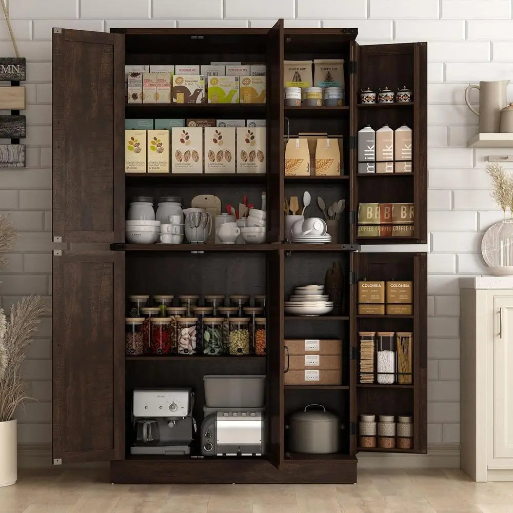 71" Tall Kitchen Pantry,armhouse Storage Cabinet with Barn Do,Organizer,Rustic Wood Cupboard,armhouse Pantry Cabinet or Kitchen,