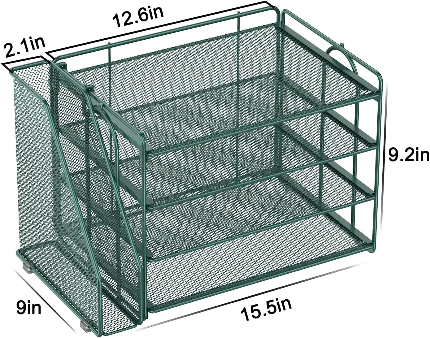 Desk Organizer With File Rack For Catalog And Reference