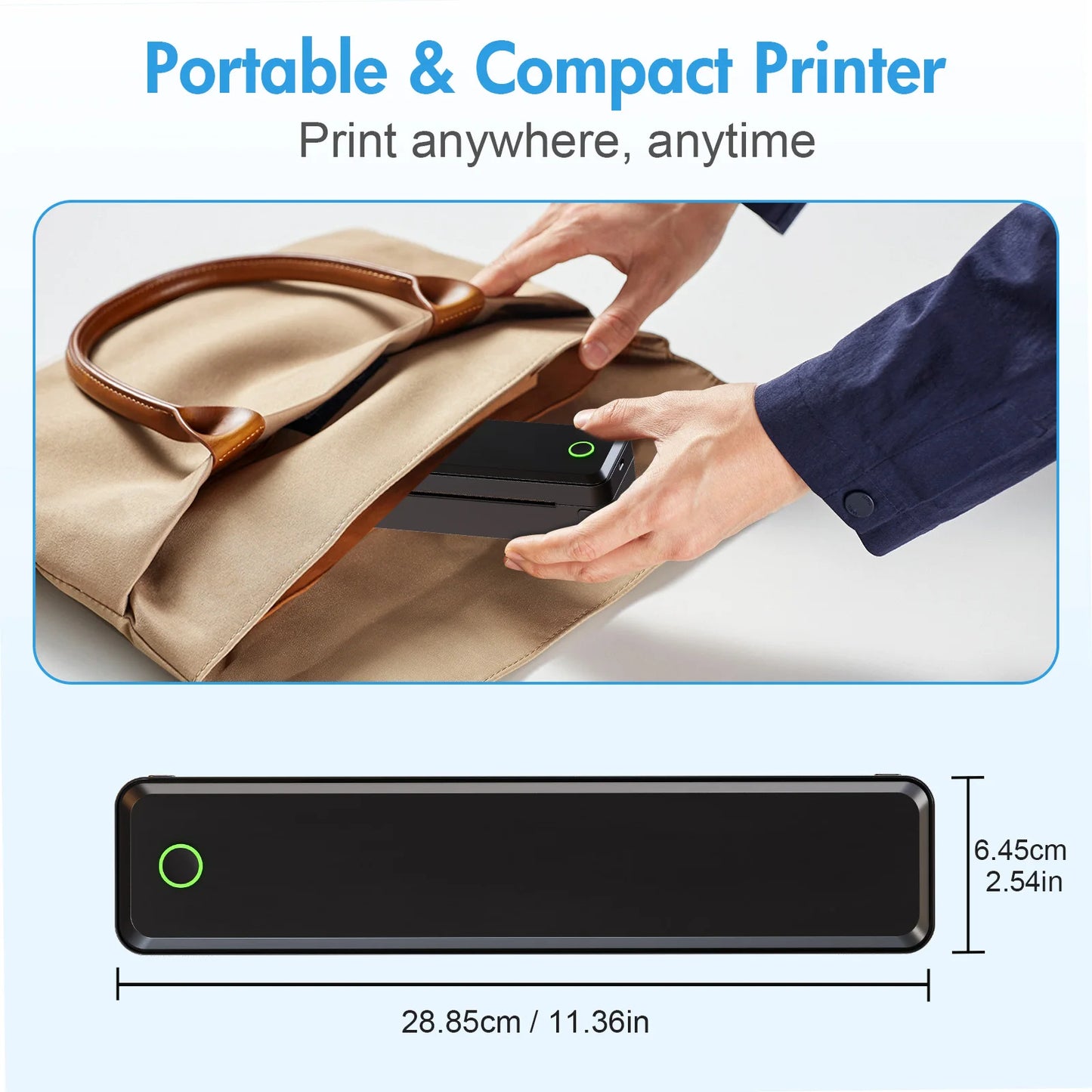 TakeYou Portable Wireless Inkless Thermal Label Printer for Travel