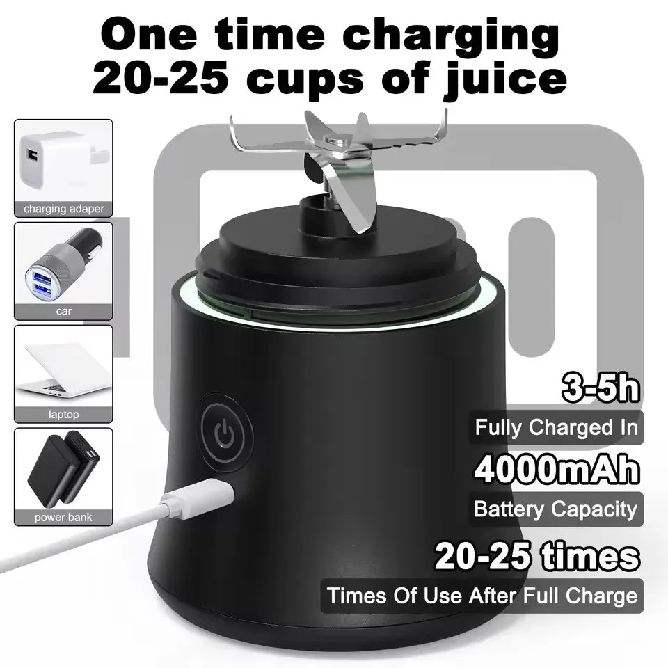 HAOYUNMA Portable Blender USB Rechargeable Mini Juicer