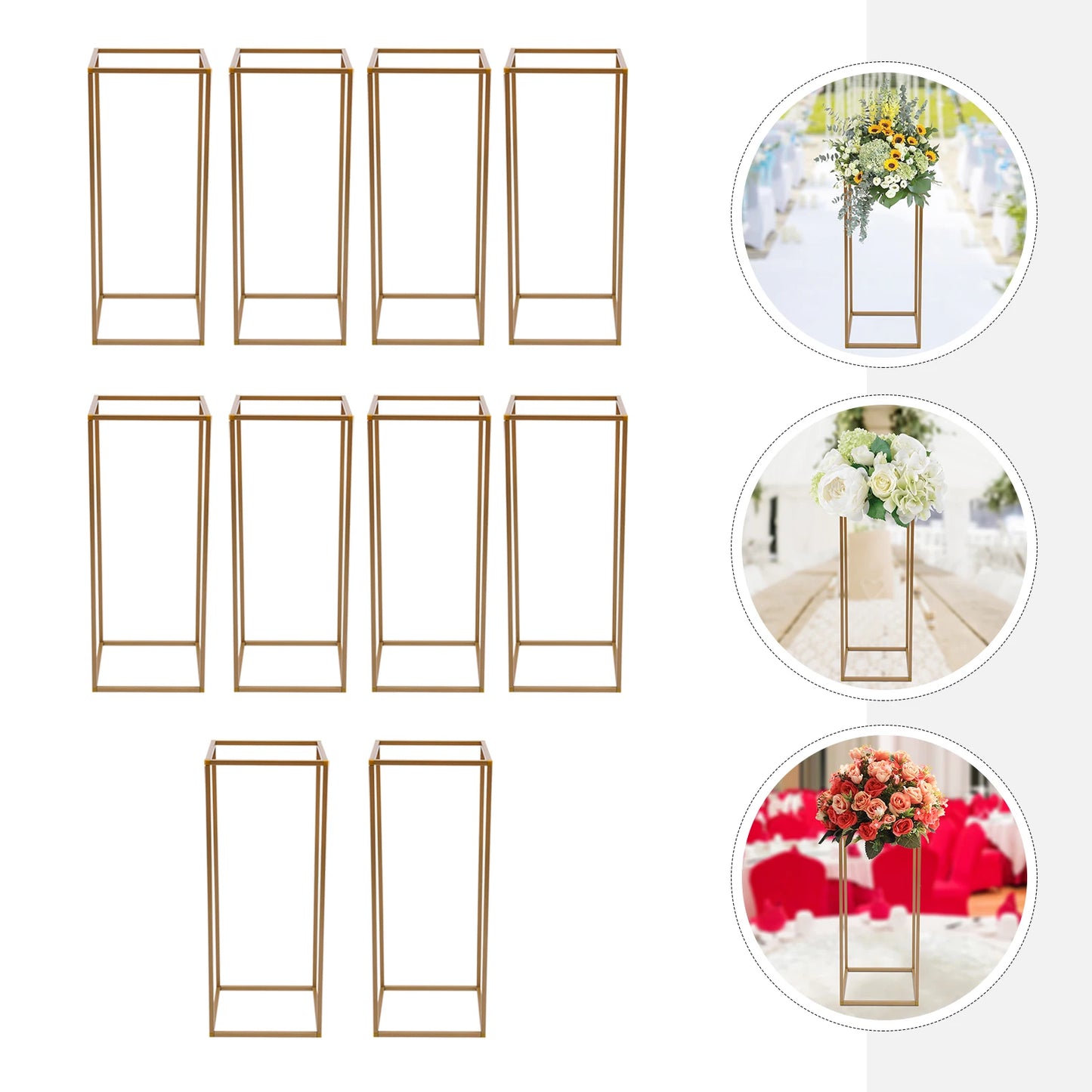 Flower Stand Set 10pcs Metal Wedding Column Stands For Events Decor
