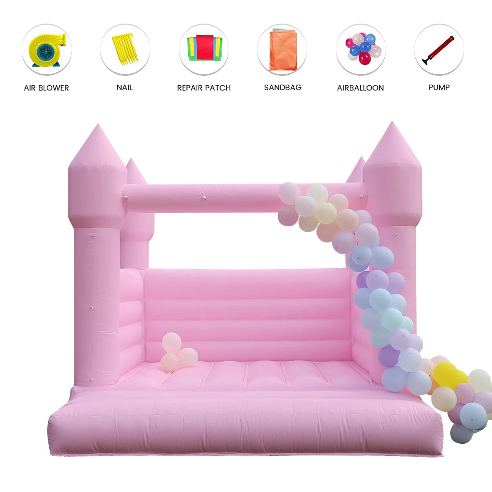 RTS Inflatable Giant Kids Bounce House PVC Castle for Parties