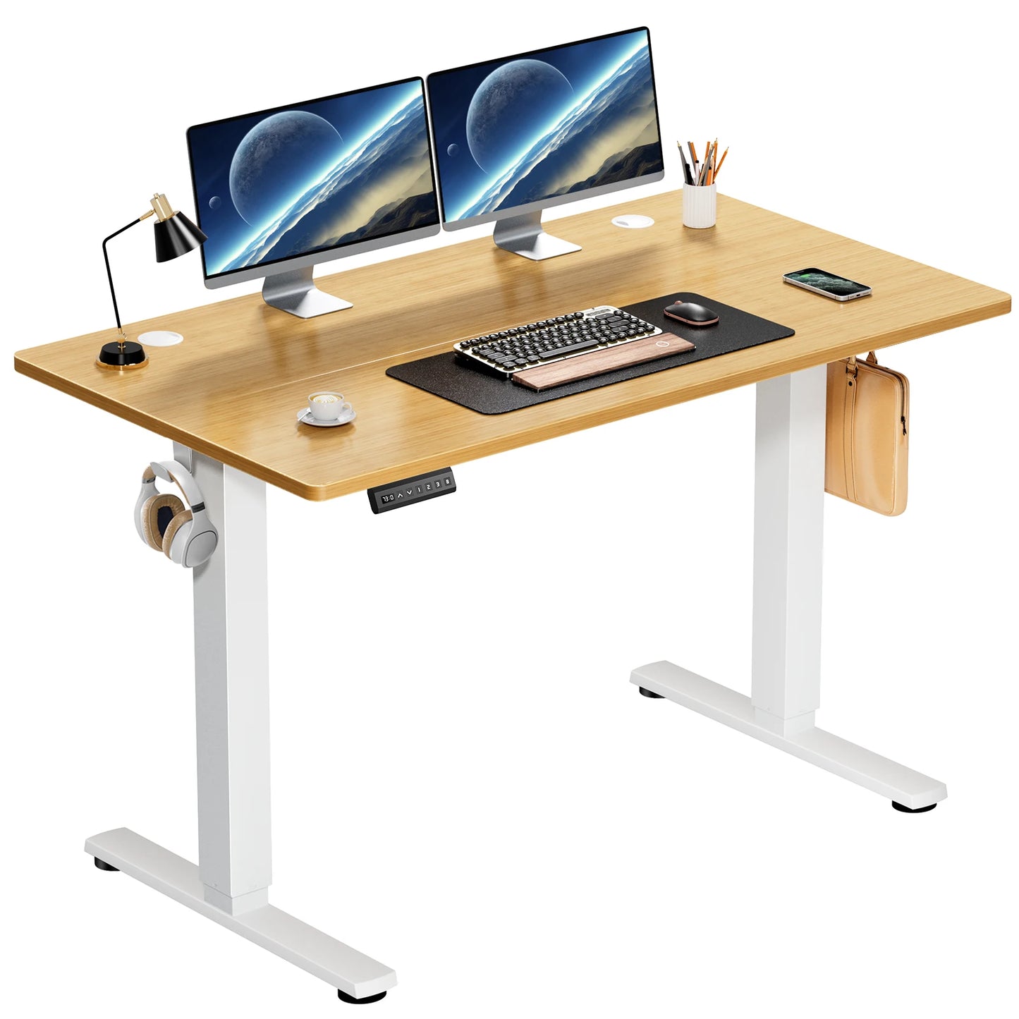 JHK Electric Standing Desk Adjustable Height Sit Stand Workstation