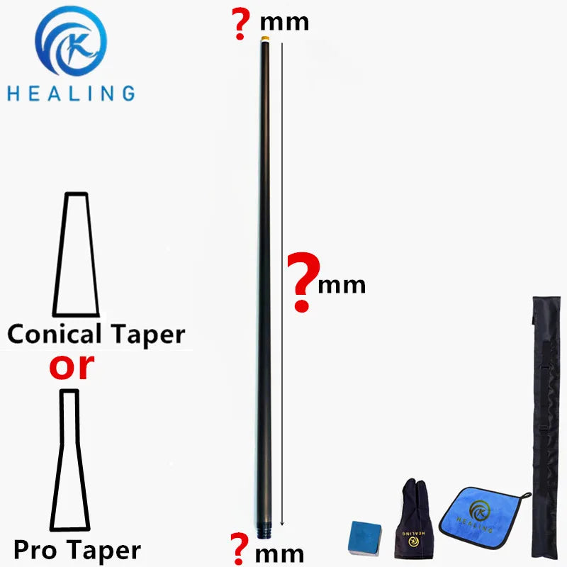 OKHEALING Custom Carbon Fiber Shaft for Billiard Cue