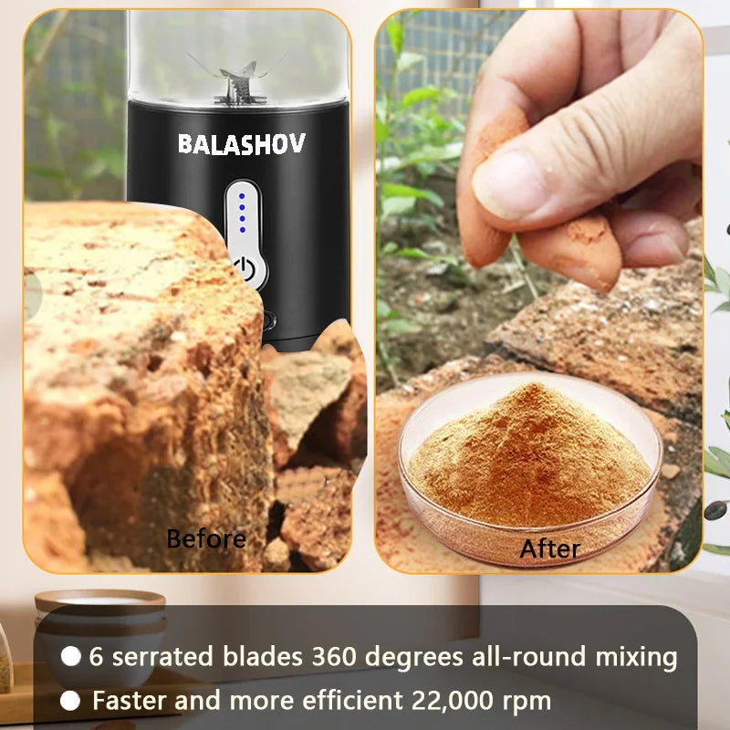 Balashov Portable Electric Juicer Blender USB Rechargeable