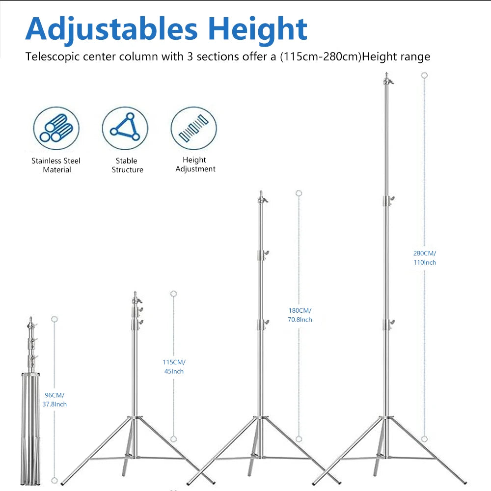 SH Foldable Lighting Tripod Stand For Studio Softbox
