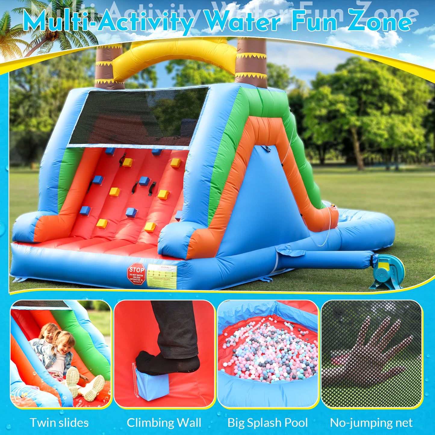 KING INFLATABLE Water Slide and Commercial Bounce House