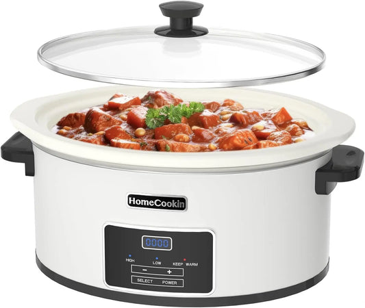 XMSJ Programmable Slow Cooker With Timer And Keep Warm