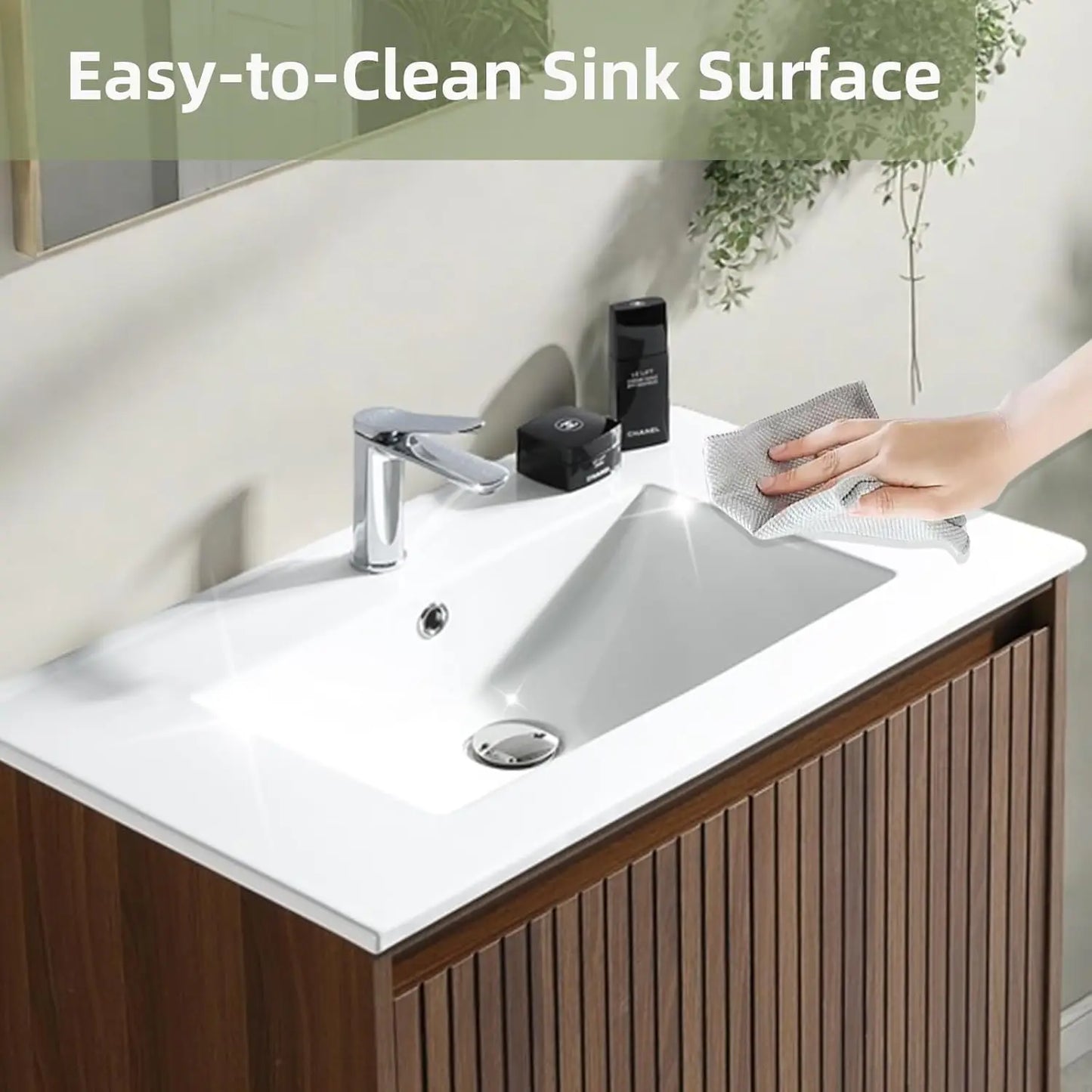 Bathroom Vanity With Sink Modern Wall Mount Space Saving