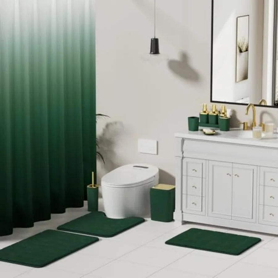 Bathroom Set 27 Piece Shower Curtain Rug Accessories