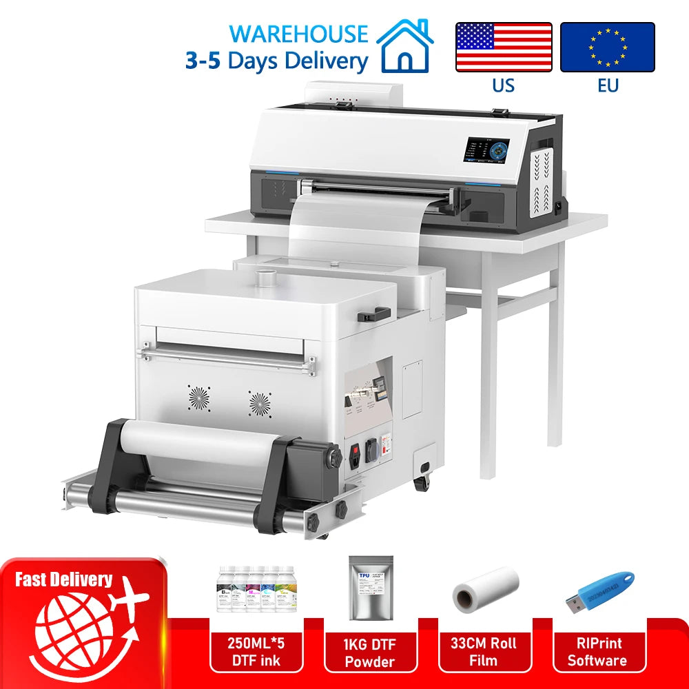 OLOEY DTF Printer XP600 Printhead Auto Cleaning Shaker Oven
