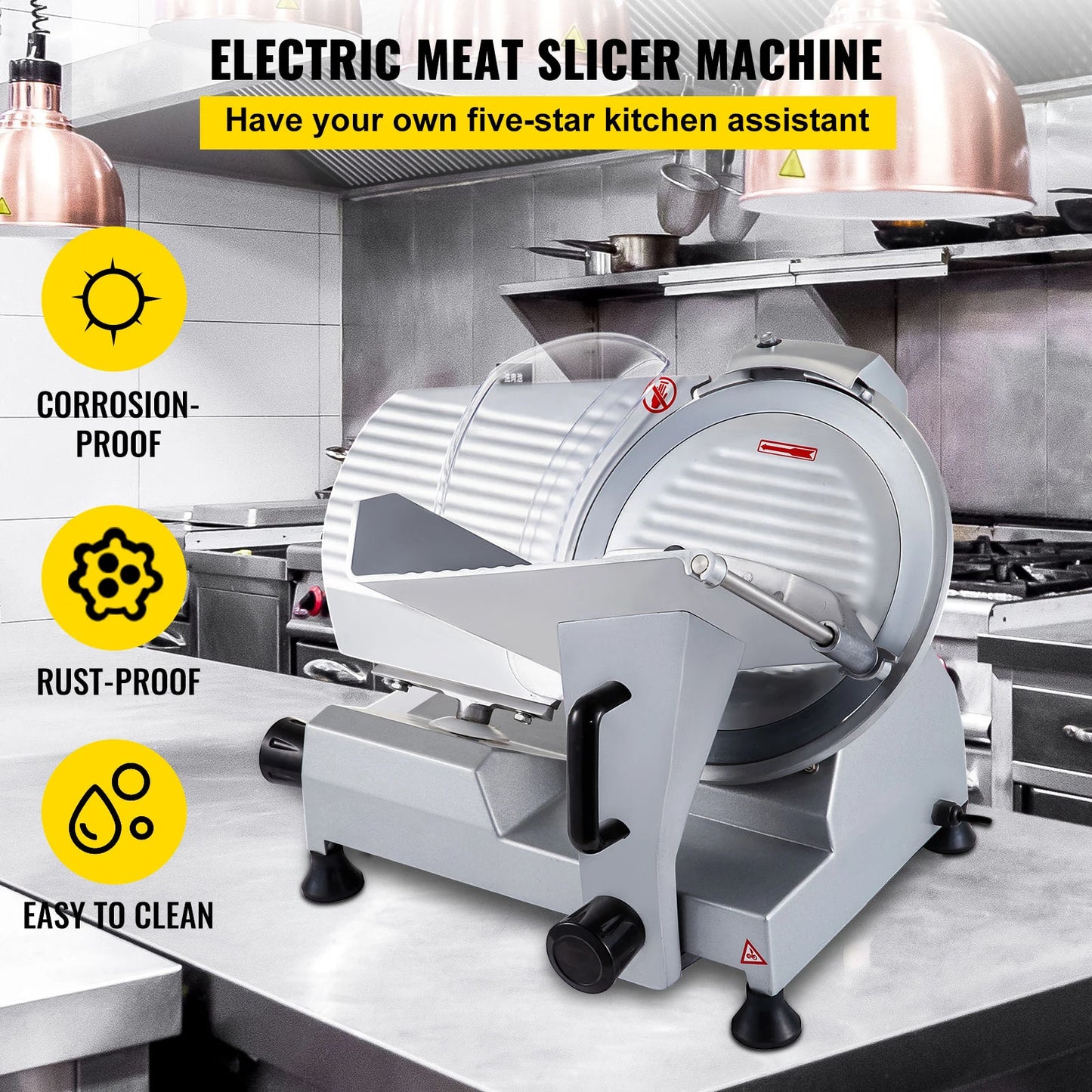 SucceBuy 320W Commercial Meat Slicer For Deli Cheese