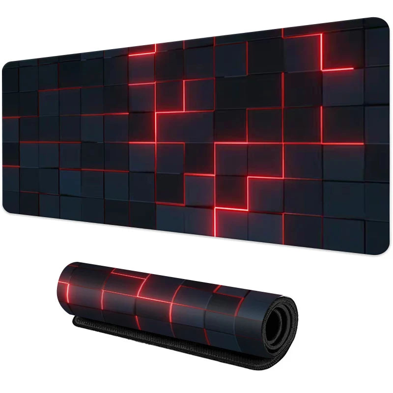 Non-Slip Rubber Gaming Mouse Pad with Sewn Edge Desk Mat