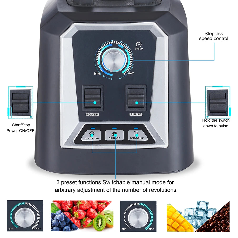 Biolomix Automatic Blender Pro Multifunction Smoothie Ice Crusher BPA Free