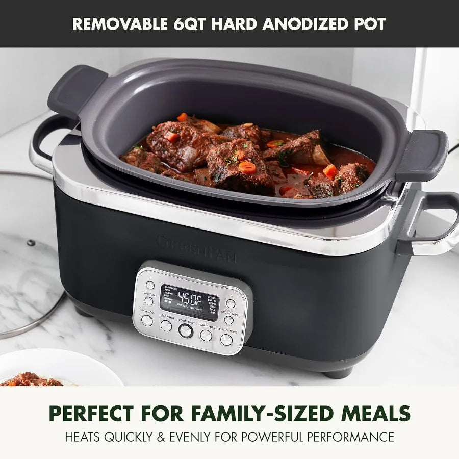 MDNG Elite 14in1 Nonstick Electric Slow Cooker PFASFree