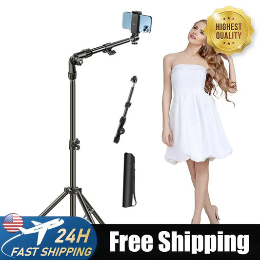 Shunmaii Adjustable Horizontal Overhead Tripod For Smartphones