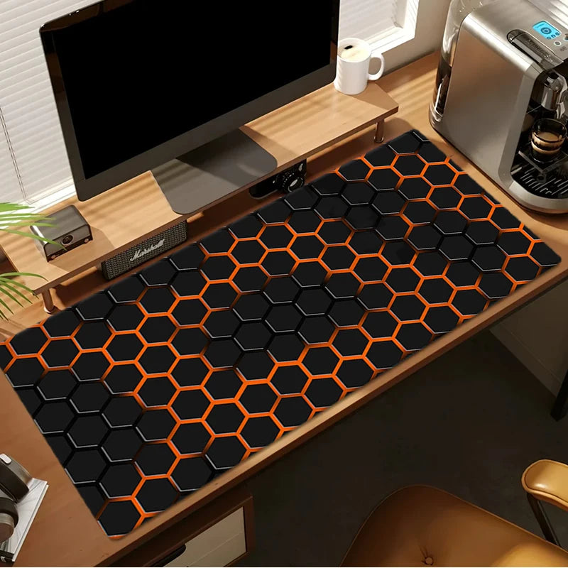 Non-Slip Rubber Gaming Mouse Pad with Sewn Edge Desk Mat