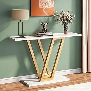 Little Tree Console Table Industrial Hallway Entryway Sofa Table