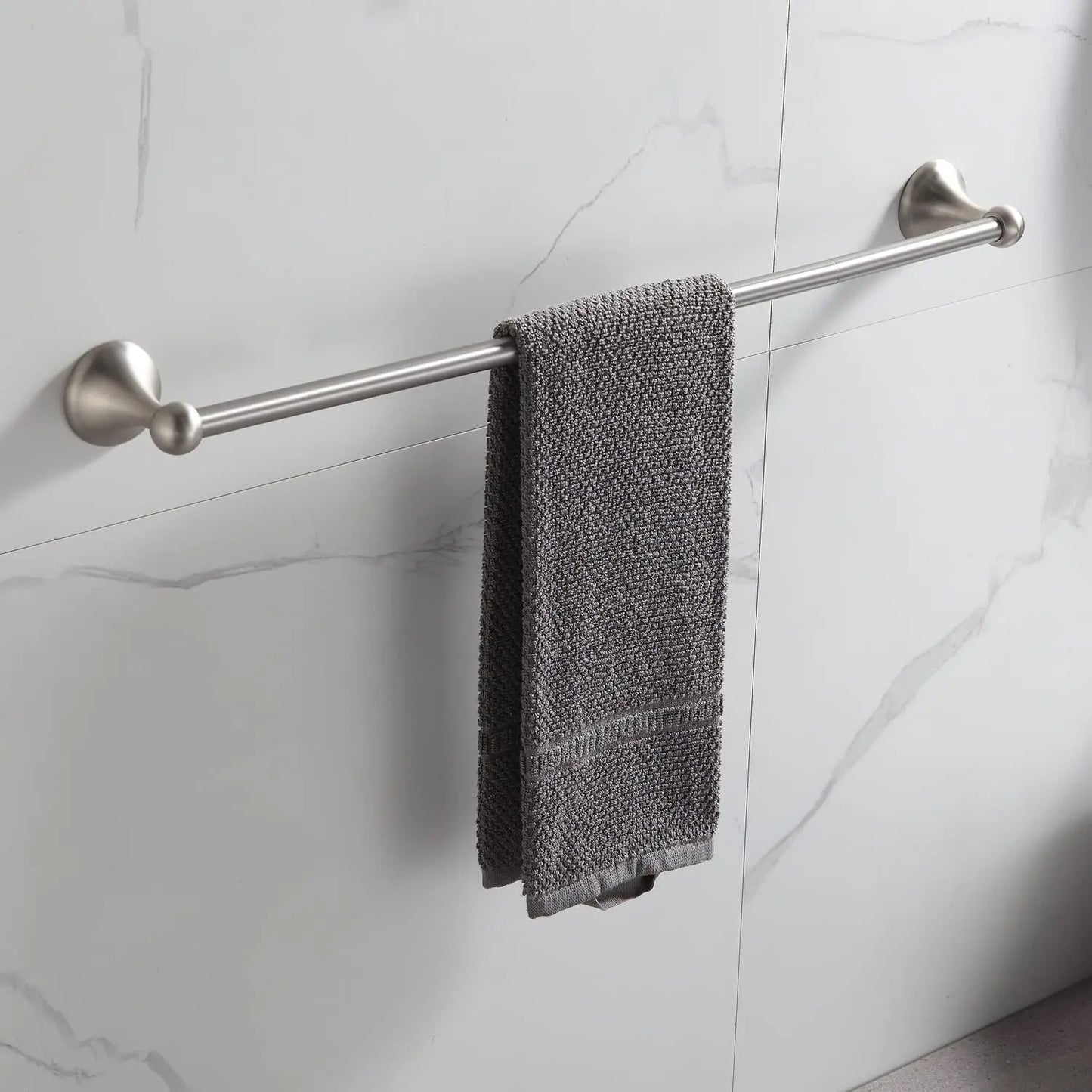 Adjustable Expandable Towel Bar Set Wall Mounted Bathroom Hardware
