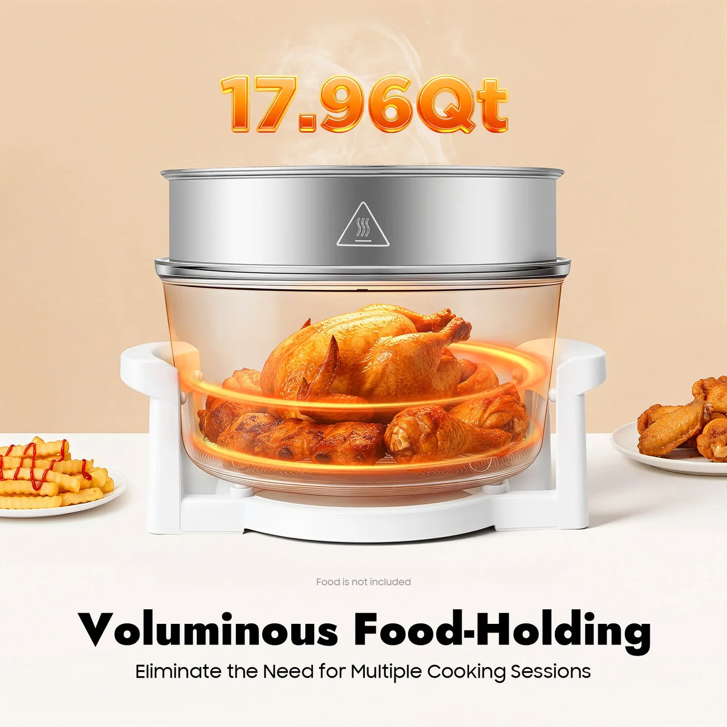 Visual Air Fryer 360 Degree Hot Air Circulation Oil Free