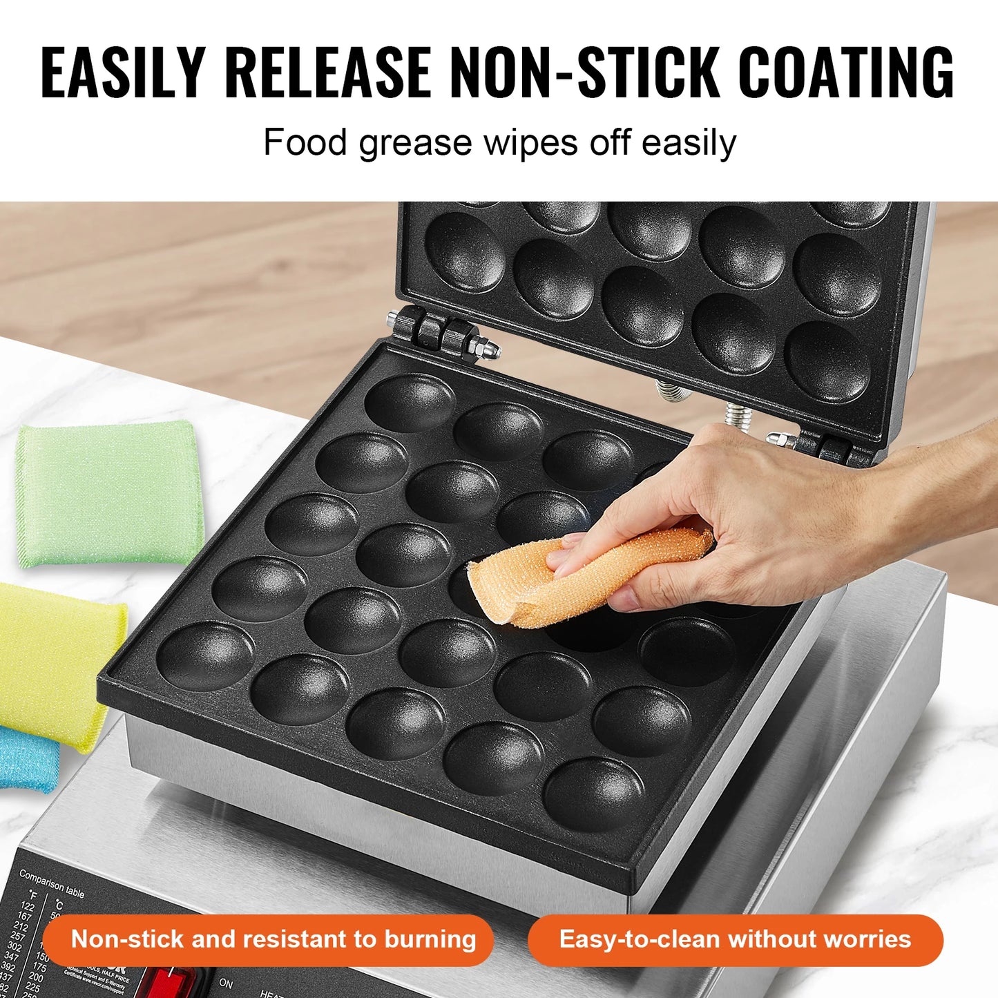 SucceBuy Electric Waffle Maker Dorayaki Pancake Machine