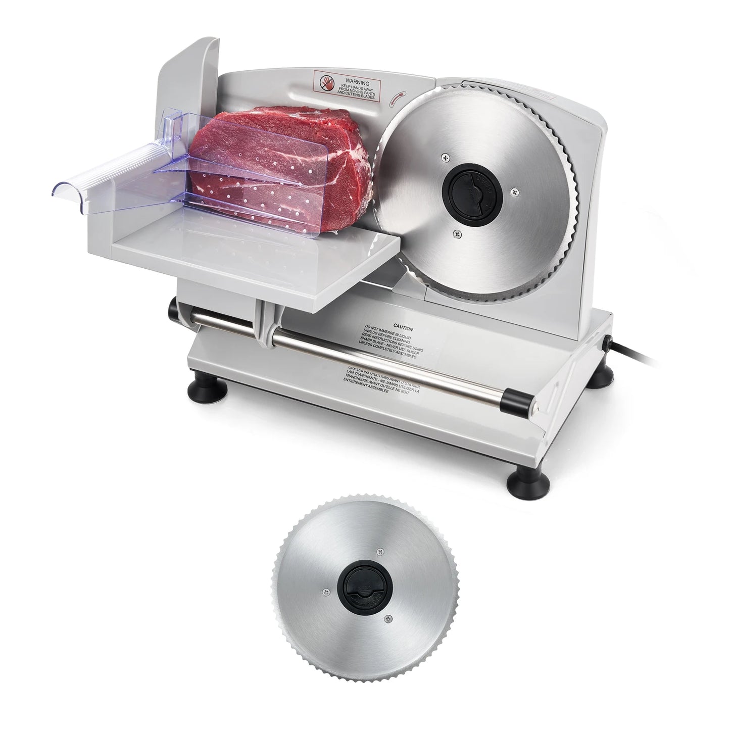 SucceBuy Electric Meat Slicer With Dual SUS420 Blades