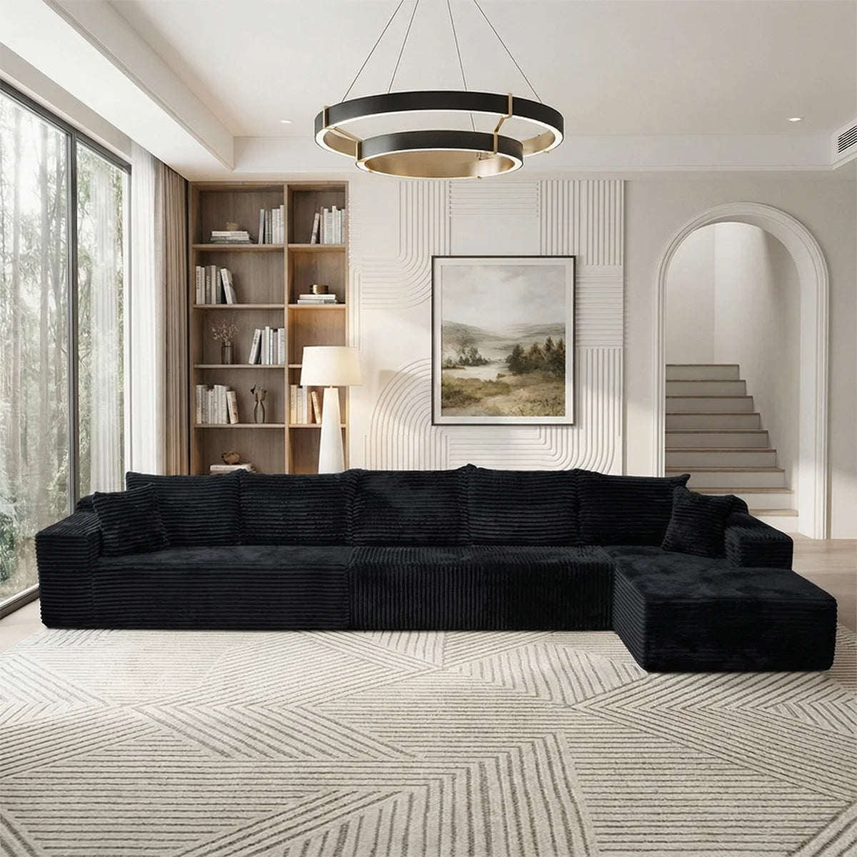 Modular Sofa For Living Room With Modern Design No Assembly