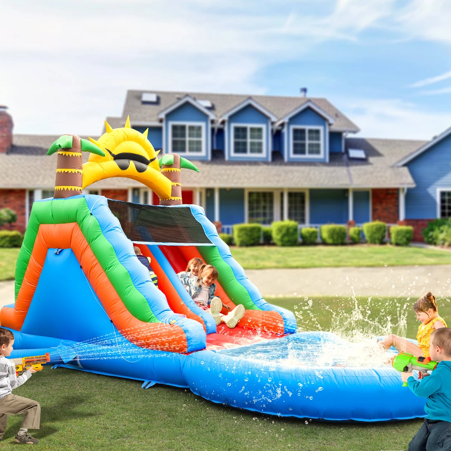 KING INFLATABLE Water Slide and Commercial Bounce House