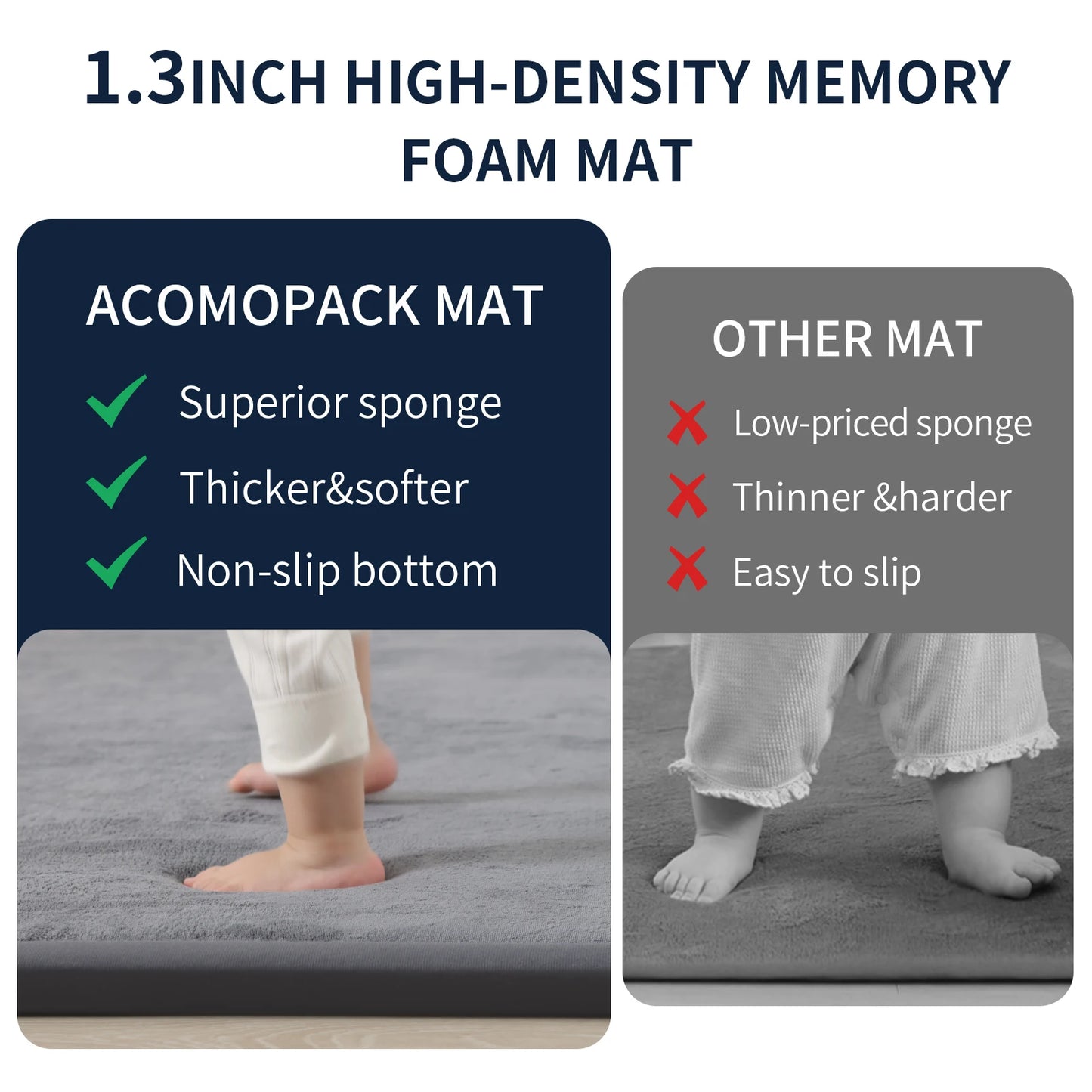 Huloo Sleep Tatami Baby Play Mat Non-Slip Crawling Rug