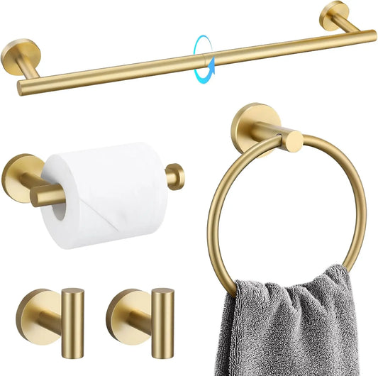 5-Piece Bathroom Accessories Set SUS304 Stainless Steel