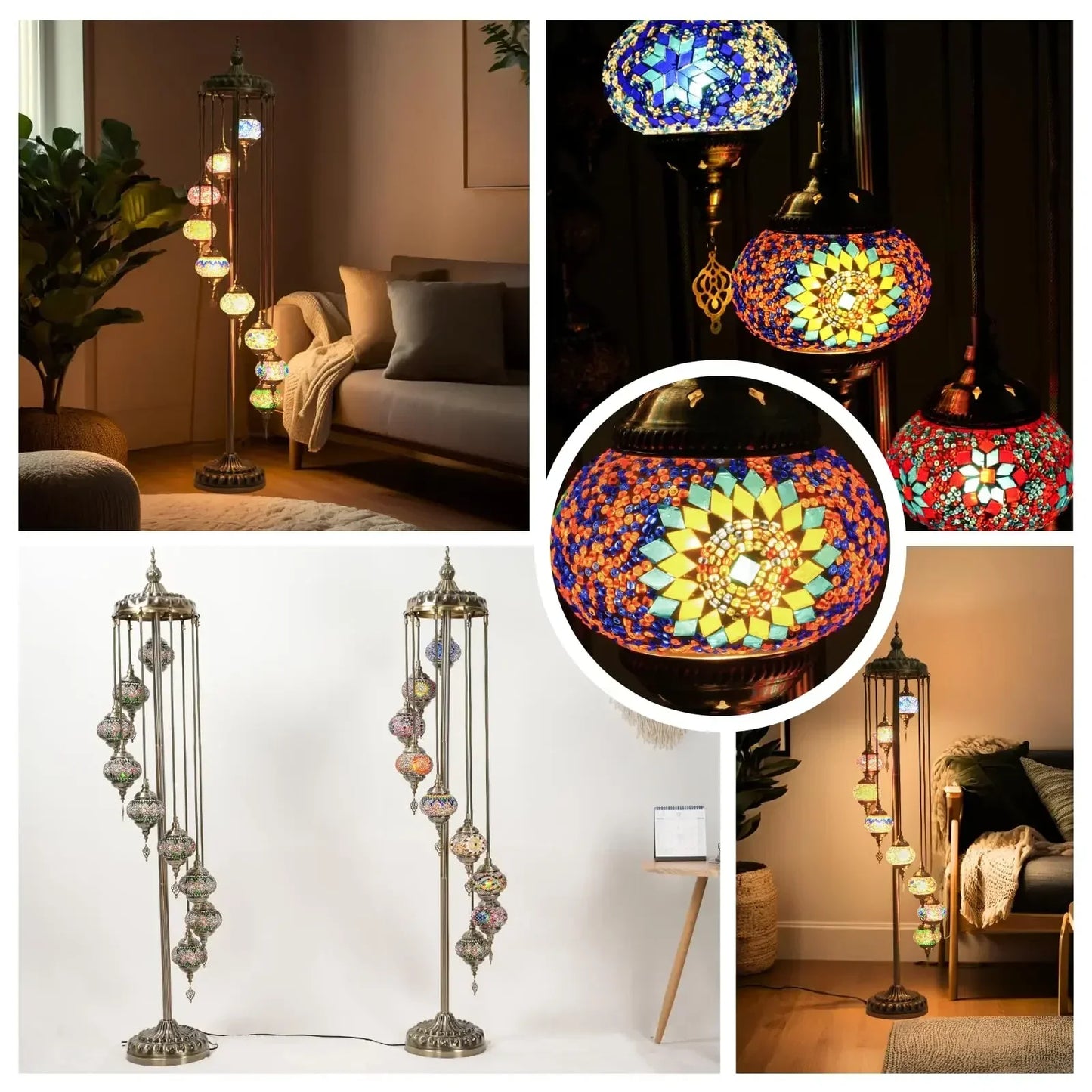 Turkish Moroccan Floor Lamp Handcrafted Home Decor