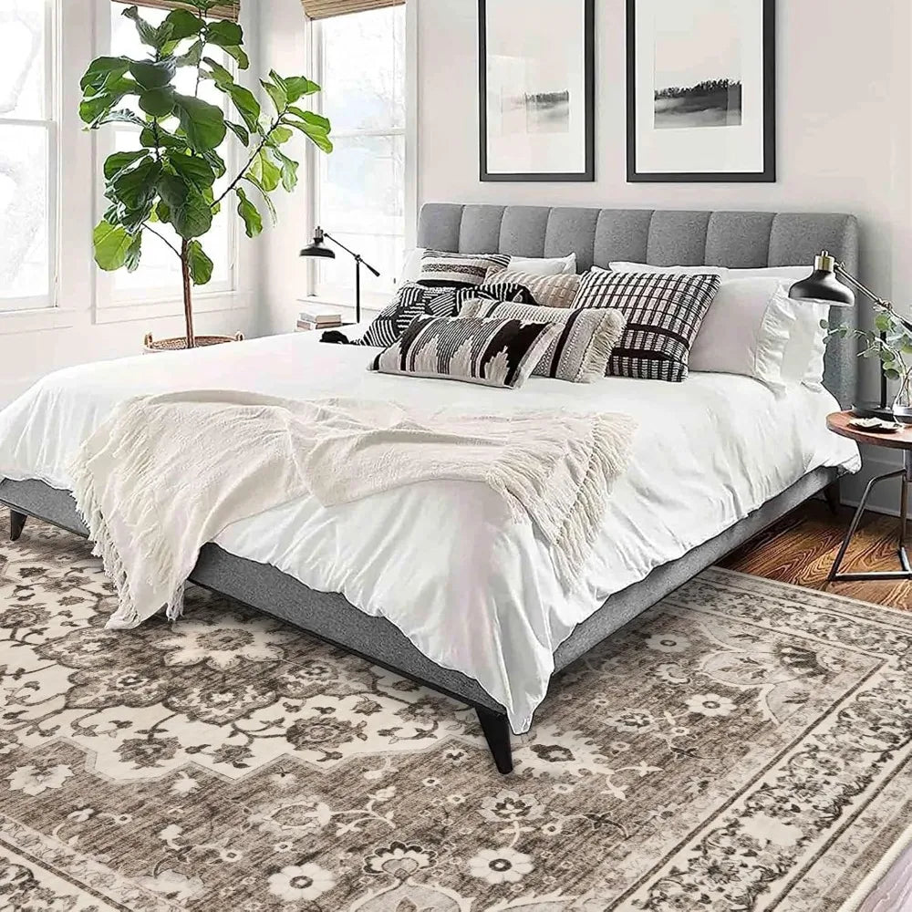 TOPRUUG Washable Oriental Area Rug Indoor Living Room Bedroom Waterproof