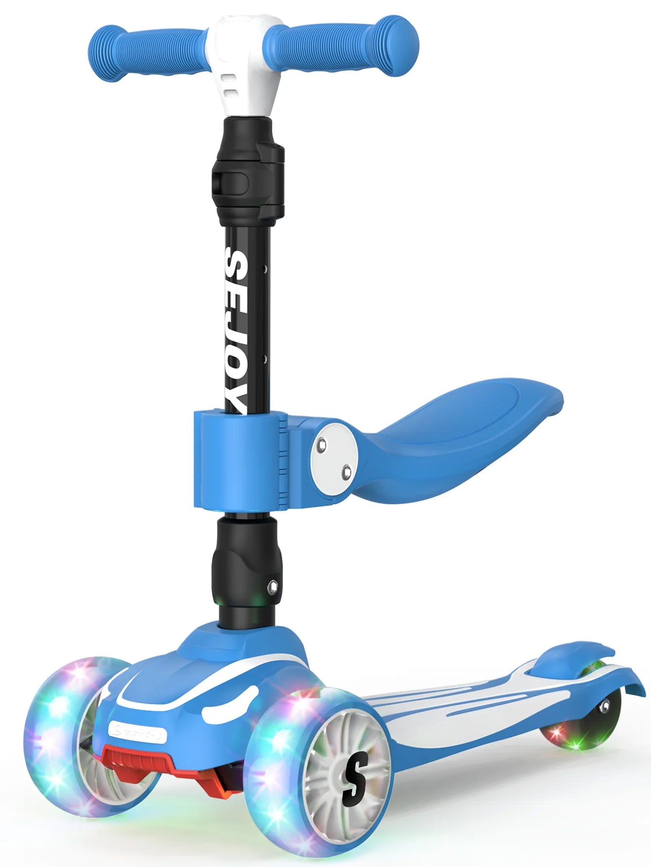 Three Wheel Kick Scooter With LED Lighted Wheels For Kids