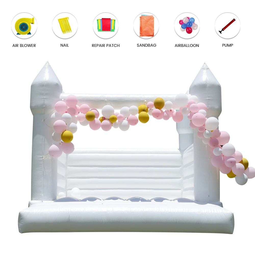 RTS Inflatable Giant Kids Bounce House PVC Castle for Parties
