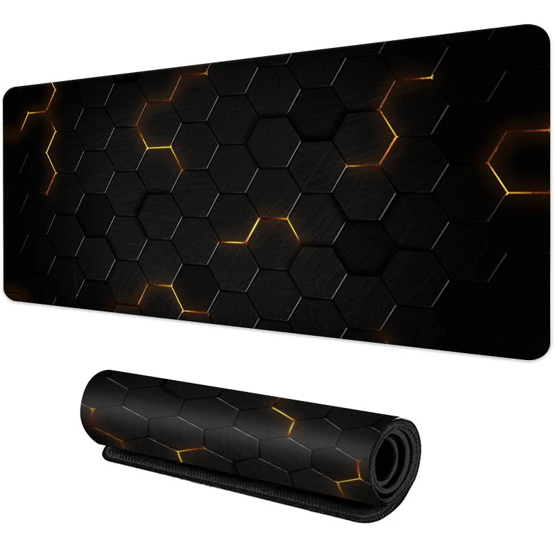 Non-Slip Rubber Gaming Mouse Pad with Sewn Edge Desk Mat