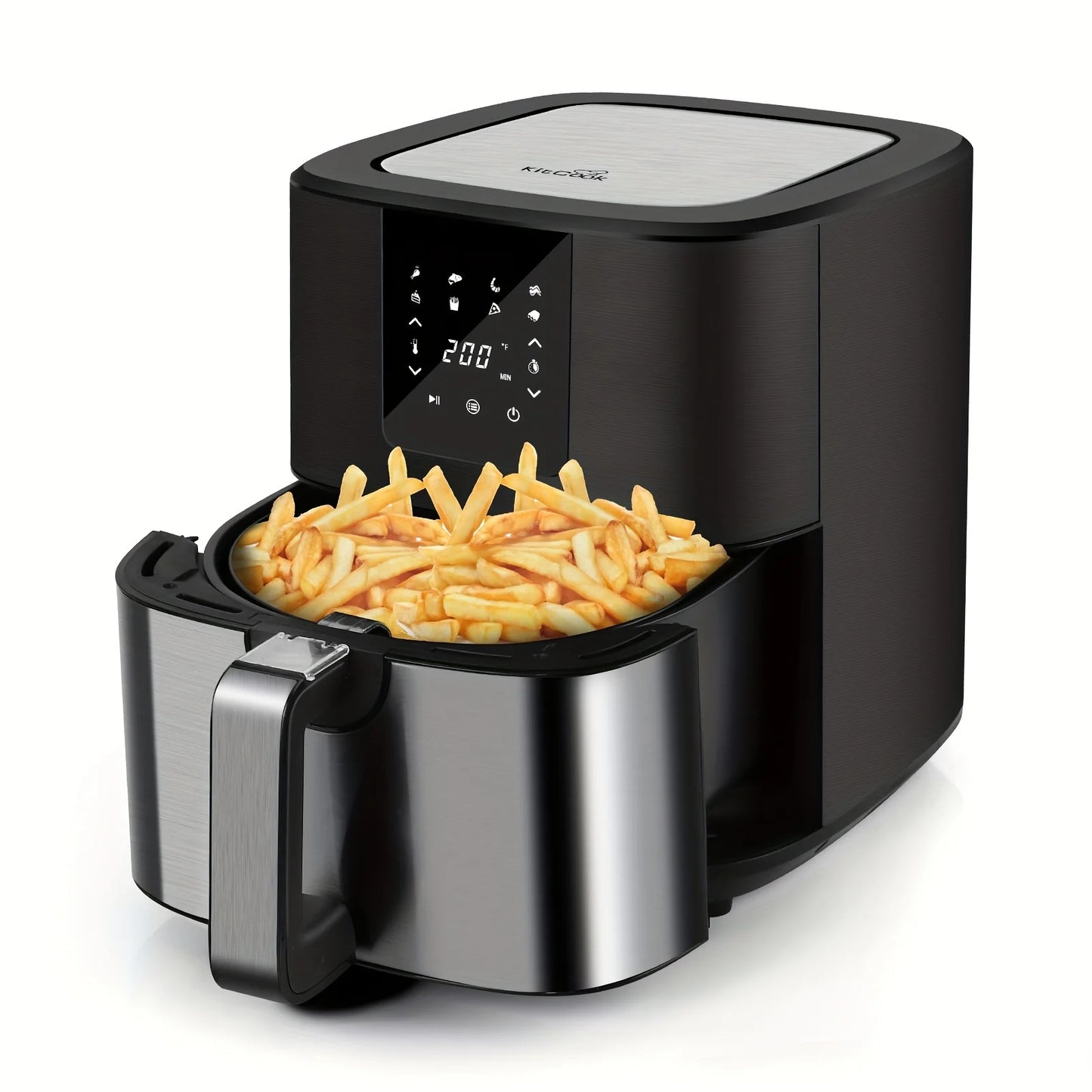 KitCook Air Fryer With 1500W 8 Presets Digital Touch