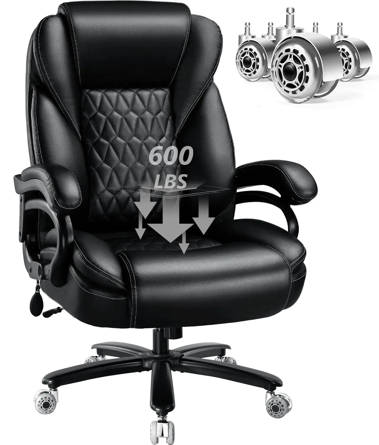 Ergonomic Office Chair With Pocket Spring Cushion And Rugged Frame