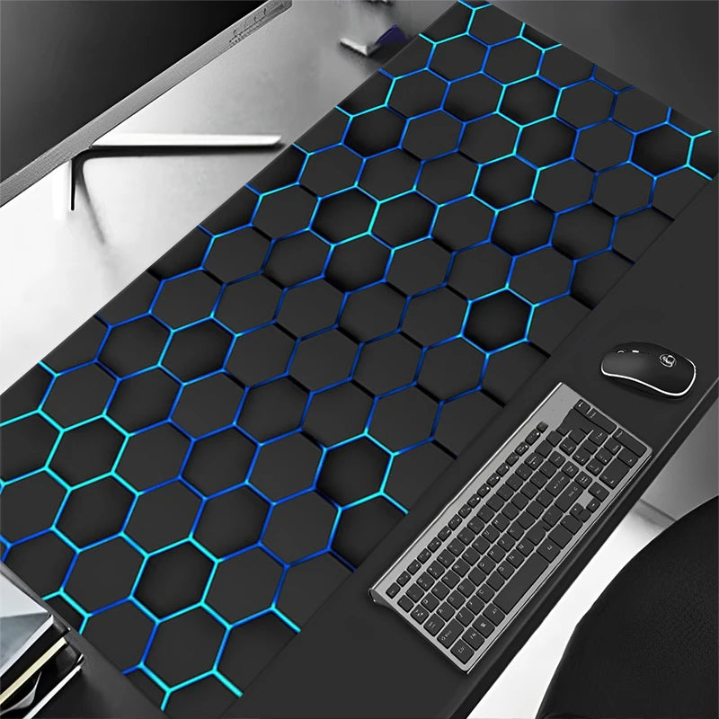 Non-Slip Rubber Gaming Mouse Pad with Sewn Edge Desk Mat