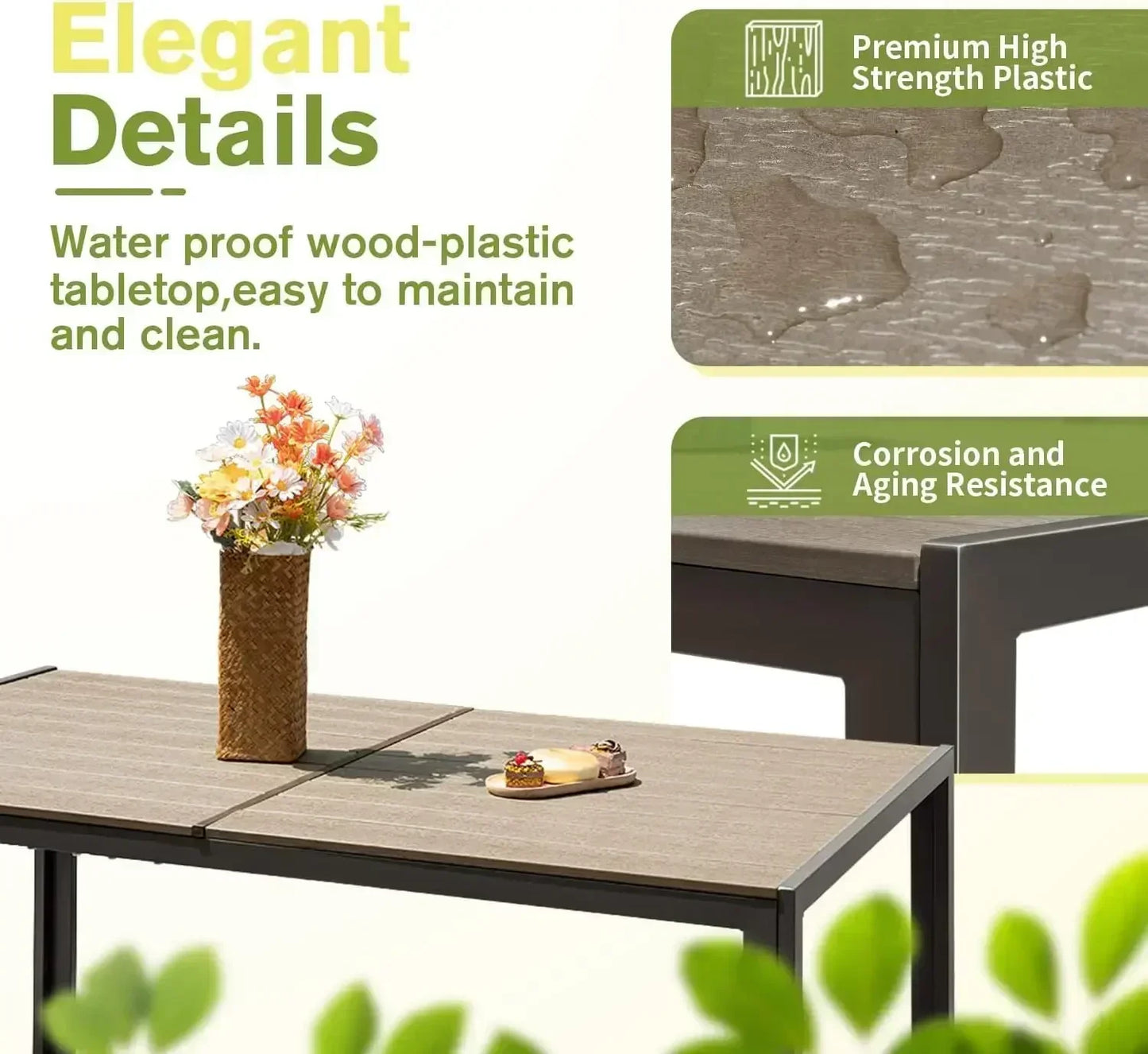 Patio Dining Set 7-Piece Outdoor Table And Chairs