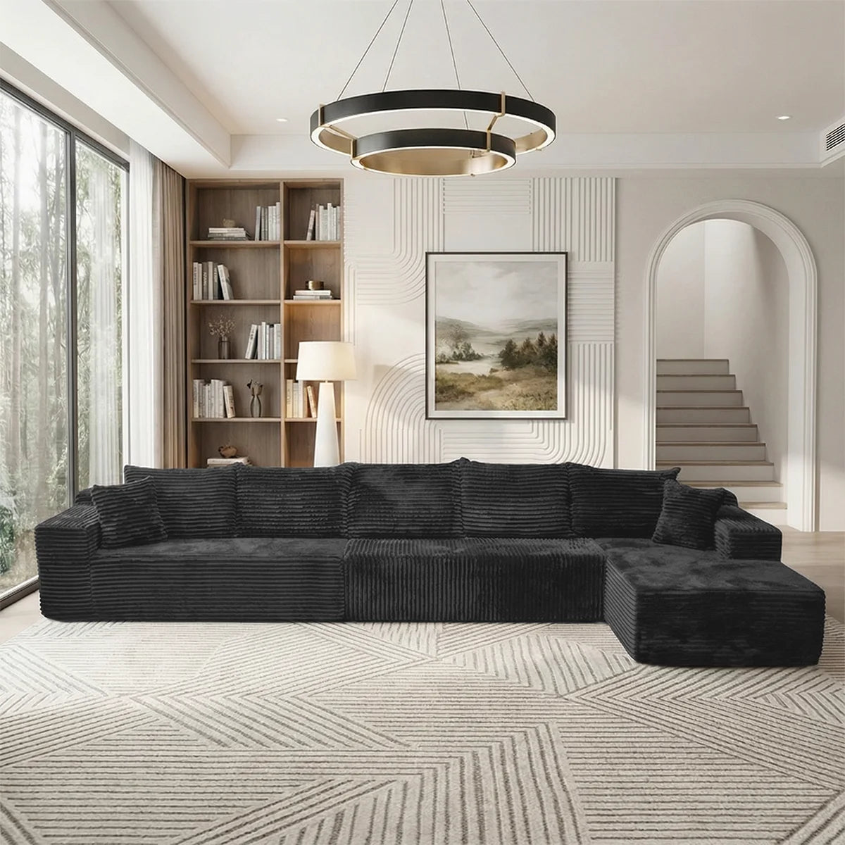 Modular Sofa For Living Room With Modern Design No Assembly