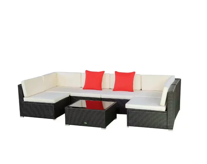 Patio Furniture Sectional Set Outdoor Sofa Garden Lounge