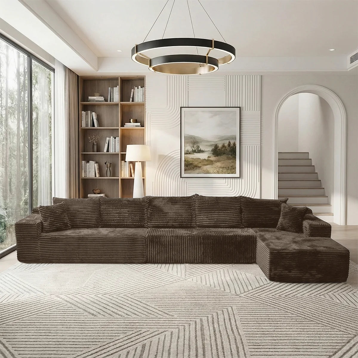 Modular Sofa For Living Room With Modern Design No Assembly